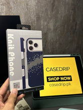 Blue Dotted Pattern Carbon Case Same as Pita** 17 Pro Max